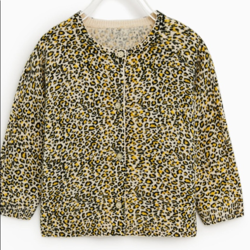 “SOLD” Zara Baby Girl Animal Print Sweater 2T